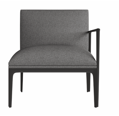 dd kinetic single arm fabric upholstered breakout seatingleft