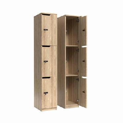 ol knox 3 door melamine lockernew oak