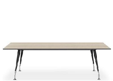 dd leto height adjustable boardroom table black / 2100 x 900 ( 4 legs) 