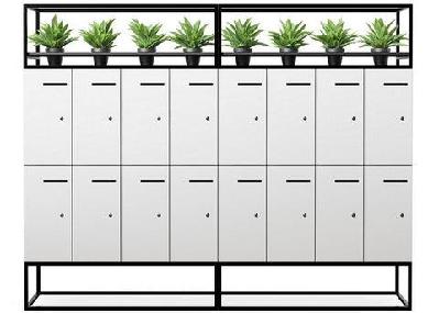 dd 8 door welded garden lockerswhite frame