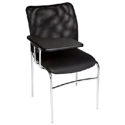 ma martin chrome 4 leg meshback lecture chair 