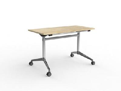 ol modulus flip table with rectangle topnew oak top white base / l1200 x d600