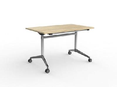 ol modulus flip table with rectangle topnew oak top white base / l1200 x d750