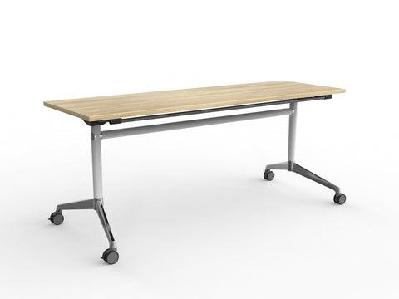 ol modulus flip table with rectangle topnew oak top white base / l1800 x d600