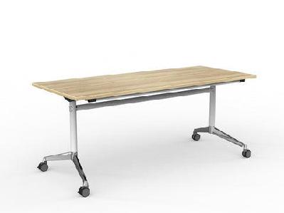ol modulus flip table with rectangle topnew oak top white base / l1800 x d750