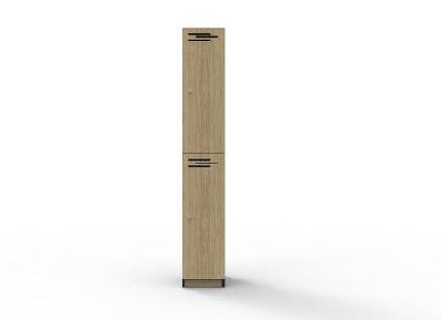 rl 2 door melamine lockernatural oak