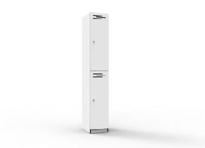 rl 2 door melamine lockernatural white