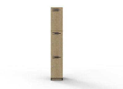 rl 3 door melamine lockernatural oak