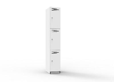 rl 3 door melamine lockernatural white