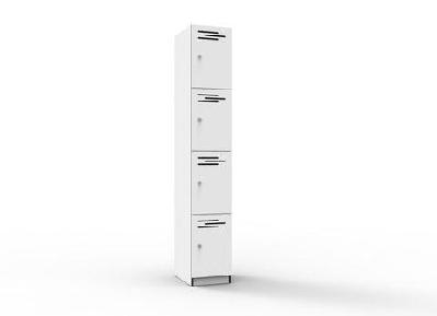 rl 4 door melamine lockernatural white