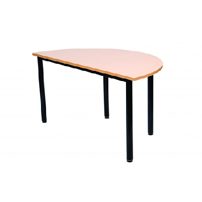 ma astra round leg half circle conference end table1500l x 750mm half circle conference end x 25mm top