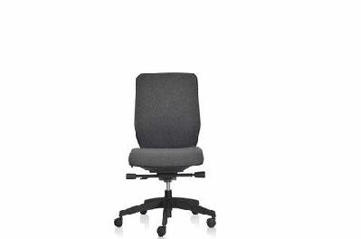 mr great charcoal fabric upholstered boardroom chair with lumber support