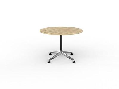 ol modulus fixed leg round meeting table - oak top1050mm round