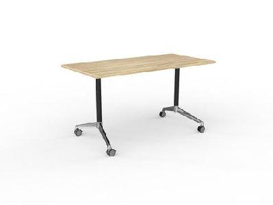 ol modulus castor leg meeting table l1500 x d750 / white