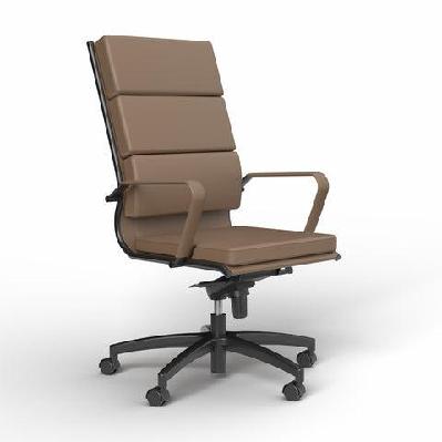 ol mode pu leather upholstered boardroom chair - chocolatehigh back