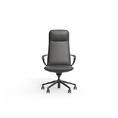ol nico genuine leather high back executive designer chaircharcoal