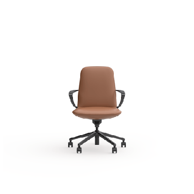ol nico genuine leather midback executive chair charcoal