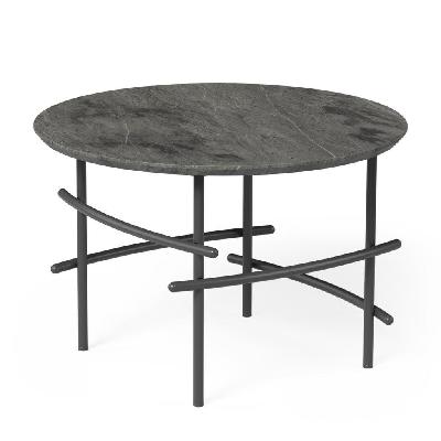 ol arcos marble top black metal base round coffee tablegrey marble