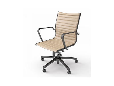 ol metro pu leather upholstered midback executive chaircamel