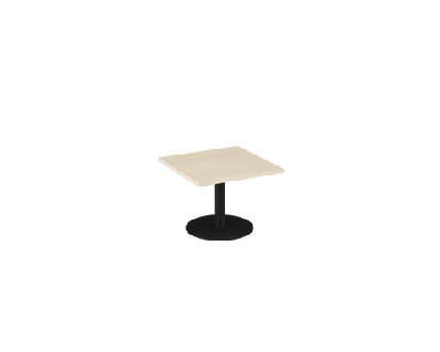 ol metal disc base square coffee tableblack / l600 x w600
