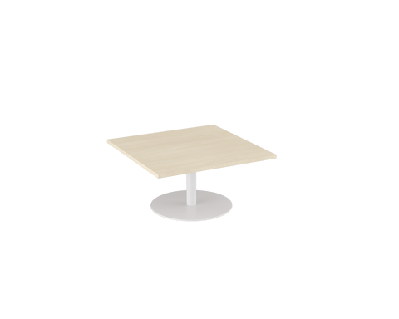 ol metal disc base square coffee tablewhite / l900 x w900