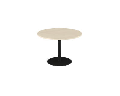 ol metal disc base round meeting table white / 1050 dia