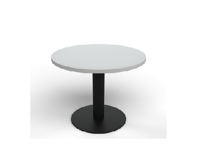 ol altosystem black metal base round coffee tablewhite / 900 dia
