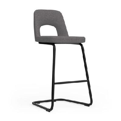 ol elaro fabric upholstered metal leg breakout high chaironyx