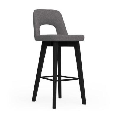 ol elaro fabric upholstered black timber leg breakout high chaironyx