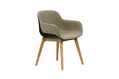 ol venice fabric upholstered breakout chairoak leg