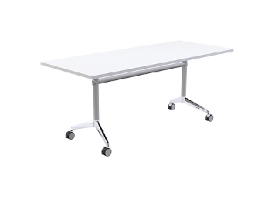 ol modulus flip table with rectangle topwhite top white base / l2100 x d900