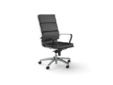ol mode pu upholstered high back executive chair white
