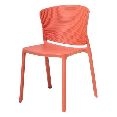 ol ripple hospitality outdoor stackable chaircoral red