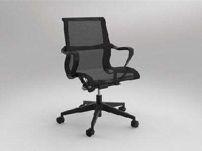 ol scroll mesh back boardroom chair black