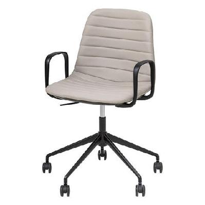 ol sofia pu leather upholstered boardroom chair with tilt and armsblack / light grey