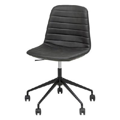 ol sofia pu leather upholstered boardroom chair with tiltblack / black