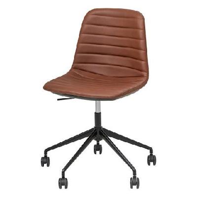 ol sofia pu leather upholstered boardroom chair with tiltblack / tan