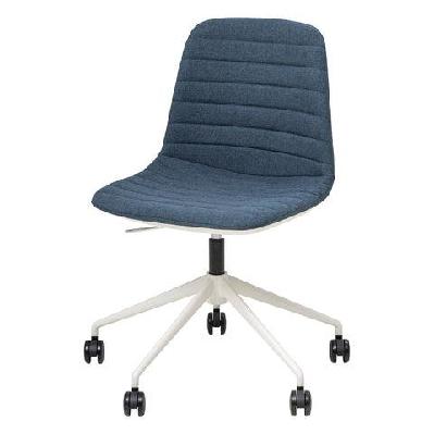 ol sofia fabric upholstered boardroom chair with tiltwhite / steel blue
