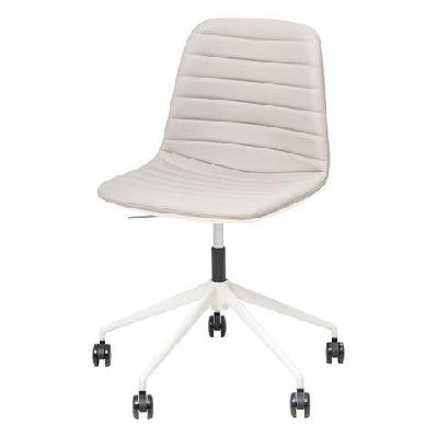 ol sofia pu leather upholstered boardroom chair with tiltwhite / light grey