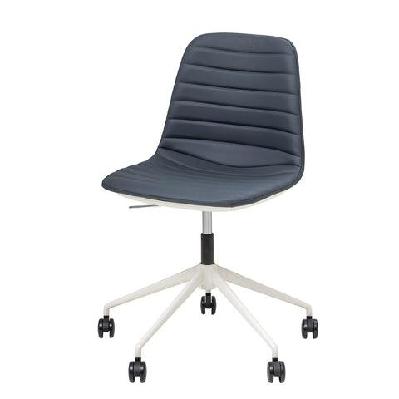 ol sofia pu leather upholstered boardroom chair with tiltwhite / navy