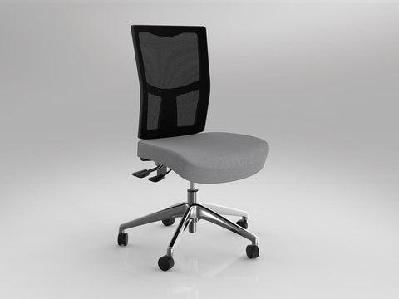 ol urban mesh back fabric upholstered seat task chairash grey / chrome