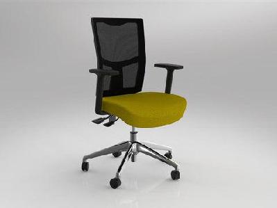 ol urban mesh back fabric upholstered seat task chairbumblebee yellow / chrome