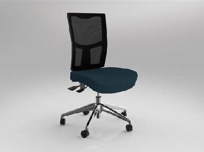 ol urban mesh back fabric upholstered seat task chairdeep blue / chrome