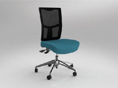 ol urban mesh back fabric upholstered seat task chairice blue / chrome