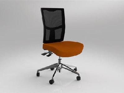 ol urban mesh back fabric upholstered seat task chairorange / chrome