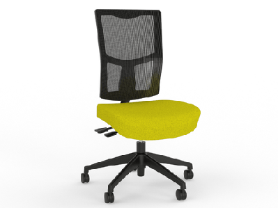 ol urban mesh back fabric upholstered seat task chairbumblebee yellow / black