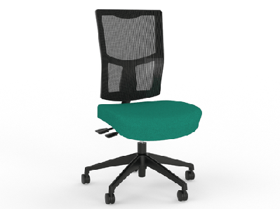 ol urban mesh back fabric upholstered seat task chairemerald green / black