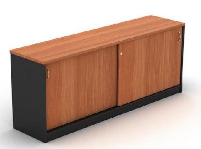gp omsystem commercial office sliding door buffet credenzacherry/charcoal / 1500 mm