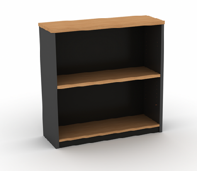 gp omsystem commercial office open bookcase 900mm height beech/charcoal 