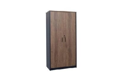 gp omsystem full door cabinet - regal walnut with charcoal